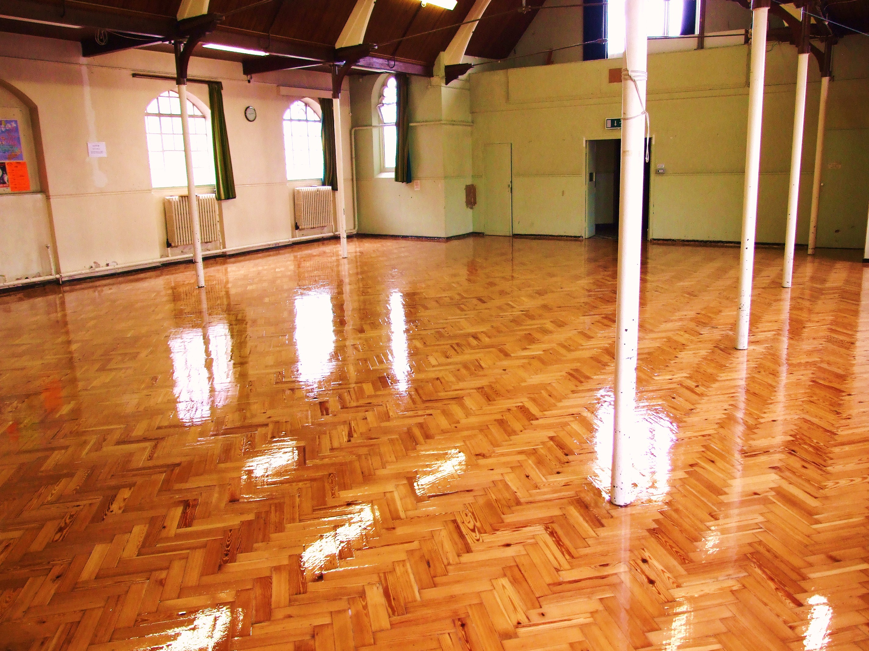 Shiny wooden flooring of a house