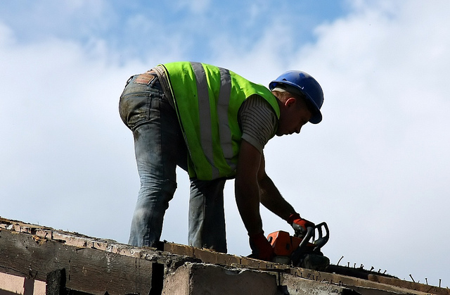 roof working